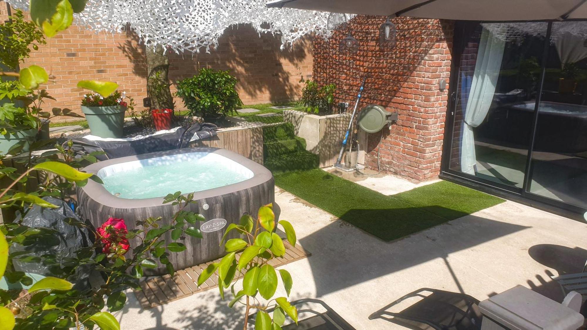 Gary Suite - Studio Cosy, Spa Et Jardin Privatif A 4 Min De Cambrai Awoingt Eksteriør bilde