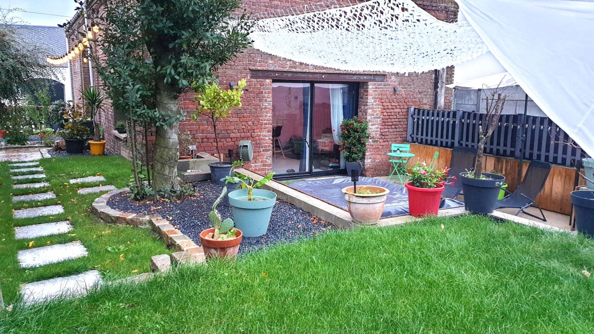 Gary Suite - Studio Cosy, Spa Et Jardin Privatif A 4 Min De Cambrai Awoingt Eksteriør bilde