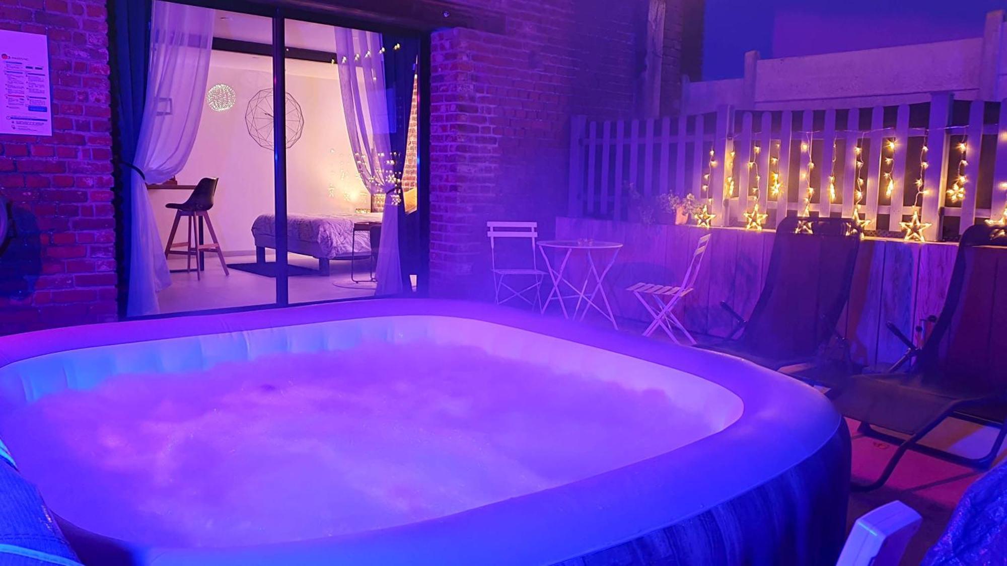 Gary Suite - Studio Cosy, Spa Et Jardin Privatif A 4 Min De Cambrai Awoingt Eksteriør bilde