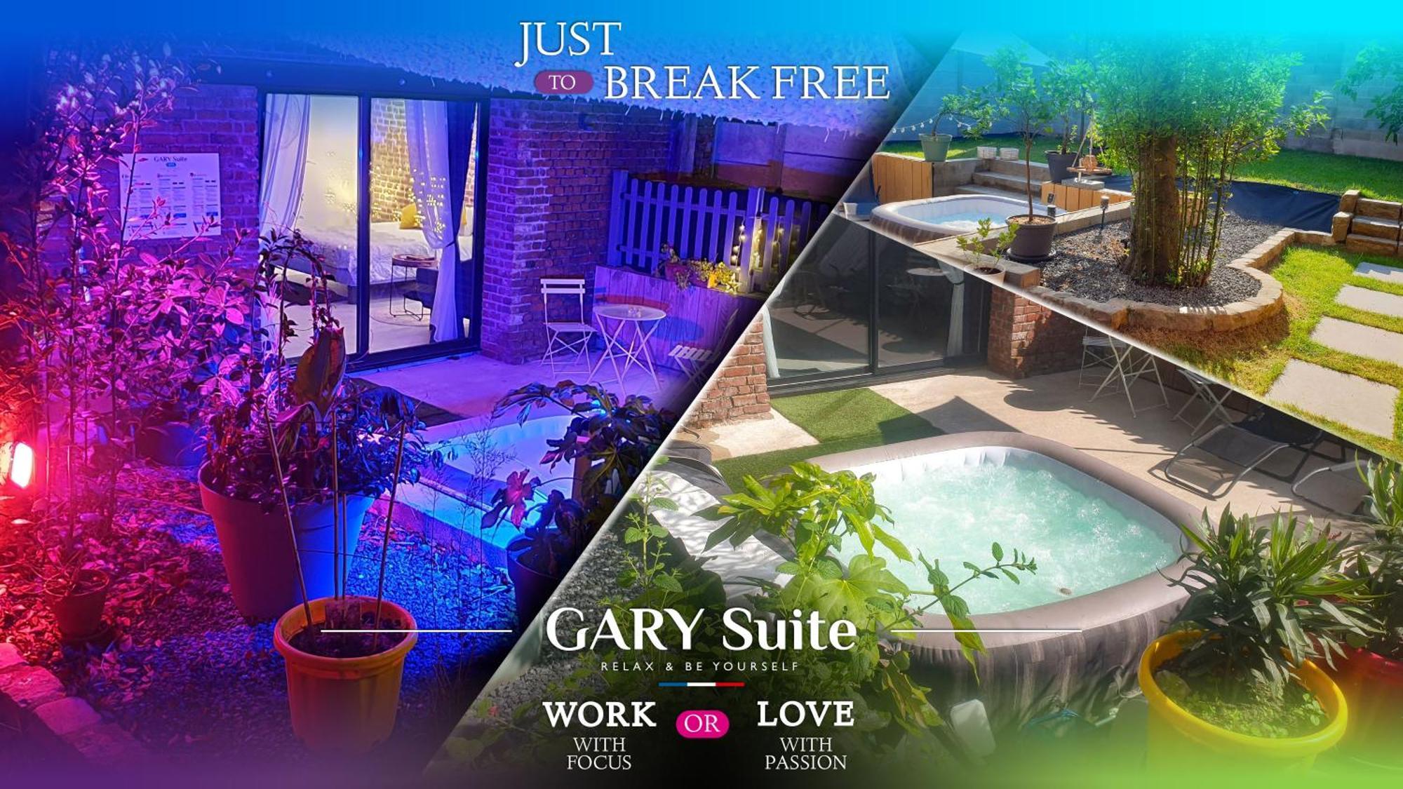 Gary Suite - Studio Cosy, Spa Et Jardin Privatif A 4 Min De Cambrai Awoingt Eksteriør bilde